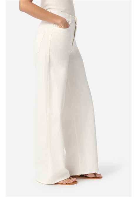 Jeans Vanessa Bruno - Modello Bilbao a Vita Alta e Gamba Larga - Denim Chiaro Vanessa Bruno | Pantaloni | 2HVA61-V04012124